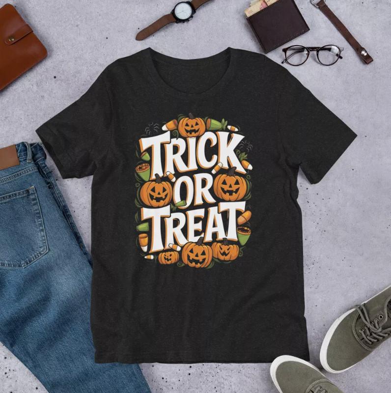 Trick or Treat Self Skull Tee Unisex t-shirt, Halloween shirt S