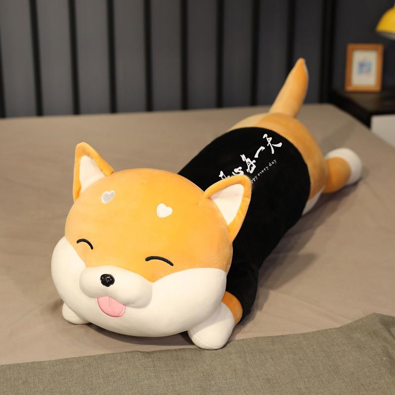 Cartoon Shiba Inu Doll Plush Toy Lying Down Dog Dog Doll Children Baby Soothing Rag Doll Birthday Gift Female