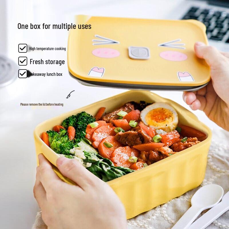Buydeem Ceramic Piggy Lunch Box