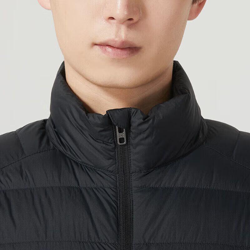 Under Armour Solid Color Stand Collar Zipper Loose Warm Top Comfortable Cuffed Long Pants Casual Sports Suit Men Suit Black 23600804-001+1373977-001