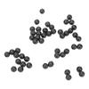 50pcs 8mm Space Beans Set Silica Gel Fishing Line Stopper Collision Avoidance BeansBlack