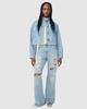 Levi's PRETTY Stand Collar Button-Down Cropped Trucker Jacket Women's 005AY-0006 US S