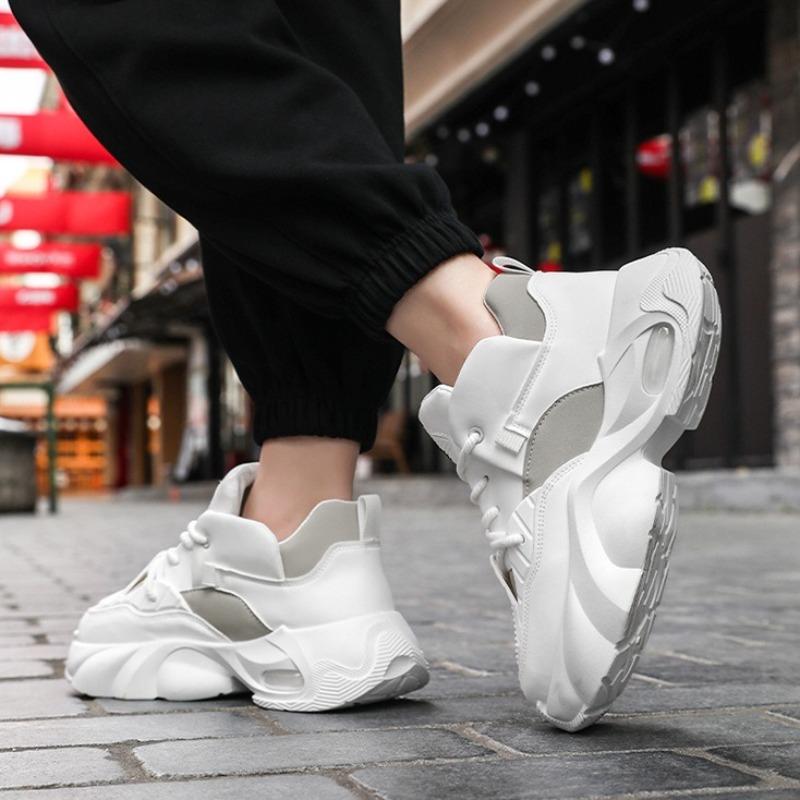 Men New Shoes High Quality Chunky Sneakers for Man Spring Non Slip Elasticity Running Trainers Fashion Versatile Vulcanize Shoes