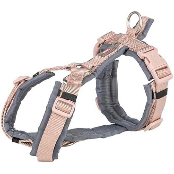 Postroj pro psa - TRIXIE - Premium Trekking - Růžovo-grafitový - 44-53 cm - Optimální pohodlí
