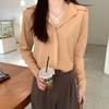 Solid Color Shirt Women's Long Sleeved Top Minimalist Temperament Chiffon Shirt Korean Version