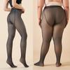 Sheer Plus Size Leggings and Fleece Female Flight Attendant Grey Bare Legs Thick Pantyhose