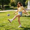Soccer Shaped Sand Bag Football Sandbags, Soft Plush Footbags for Adults, Juggling Balls, Vibrant Sports Team Building Game Prop Design Dirtbag Indoor