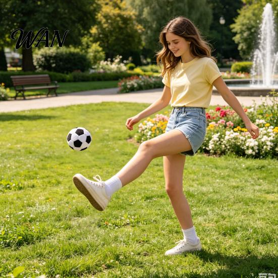 Soccer Shaped Sand Bag Football Sandbags, Soft Plush Footbags for Adults, Juggling Balls, Vibrant Sports Team Building Game Prop Design Dirtbag Indoor