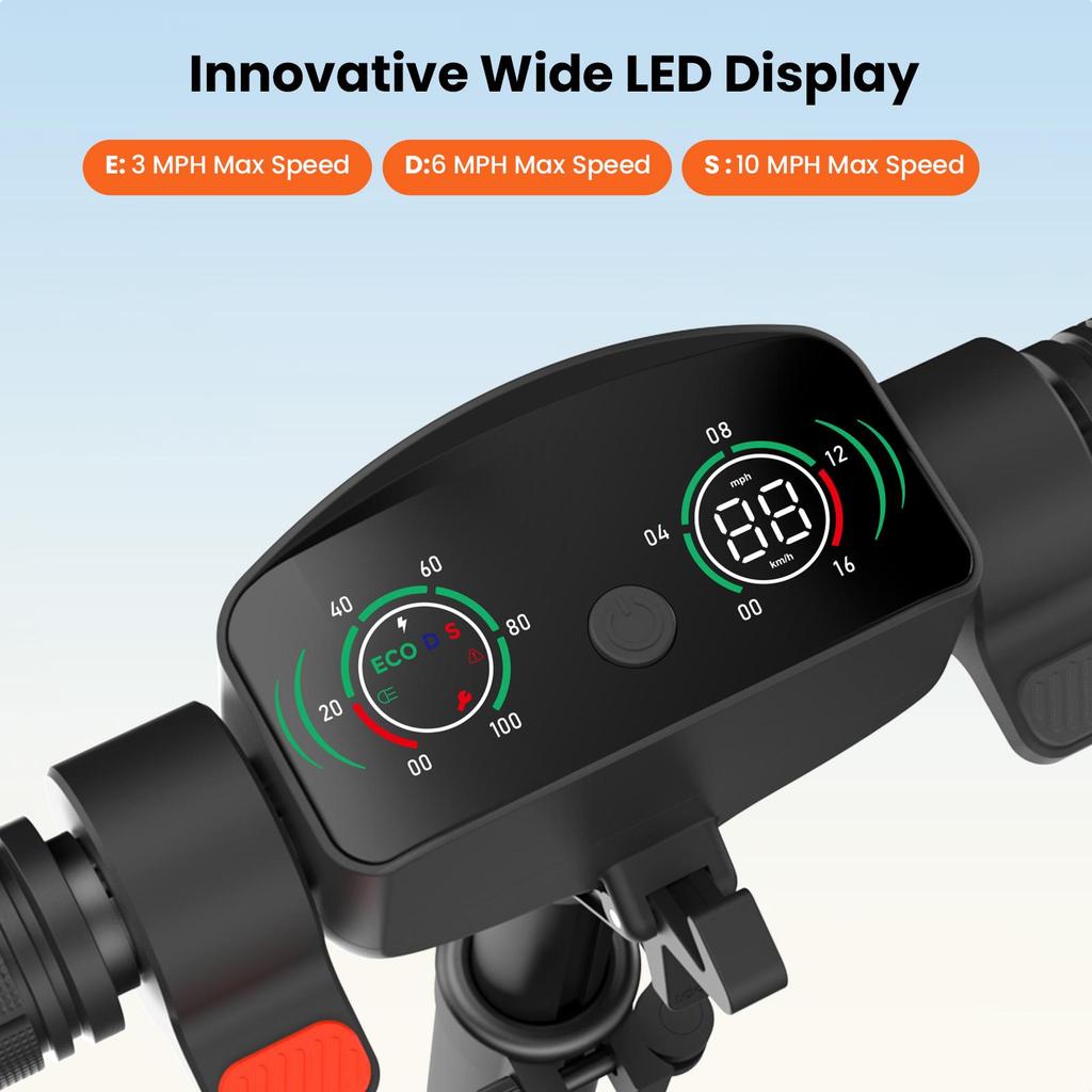 iScooter K6 Kids Electric Scooter with Bluetooth Speaker,21.6 V 2.6 Ah Battery