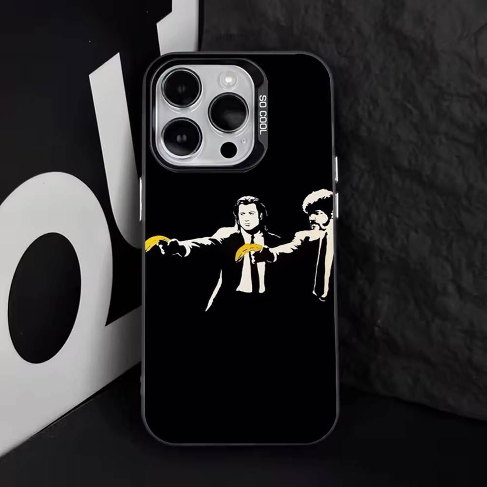 P-Pulp Fiction Classic Movie Phone Case For iPhone 17,16,15,14,13,12,11,Pro,Max,Plus,E,Air,Mini Black Tpu Cover