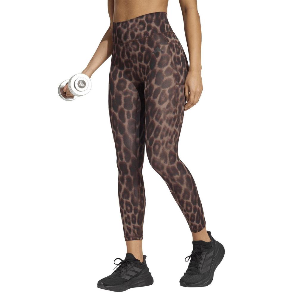 adidas Womens/Ladies Leopard Print Gym Leggings