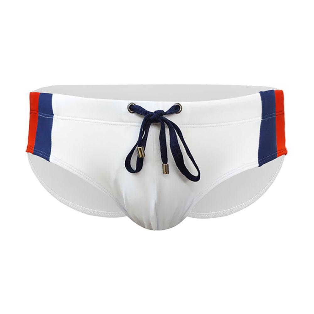 Badetrusser for menn Trunks Fargeblokkering Mote Tight Fit Sexy badetøy Strandklær Soling Surfing GYM