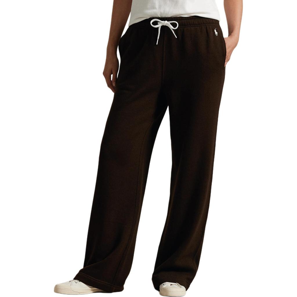 Polo Ralph Lauren Solid Color Fleece Drawstring Wide Leg Sports Casual Pants Women bottoms 211977959-005