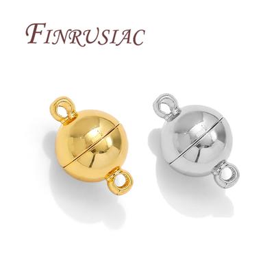 10mm 18K Gold Plated Brass Magnetic Clasps For Bracelets,Jewelry Clasps Connectors,Necklace Clasp,DIY Jewelry Making Supplies