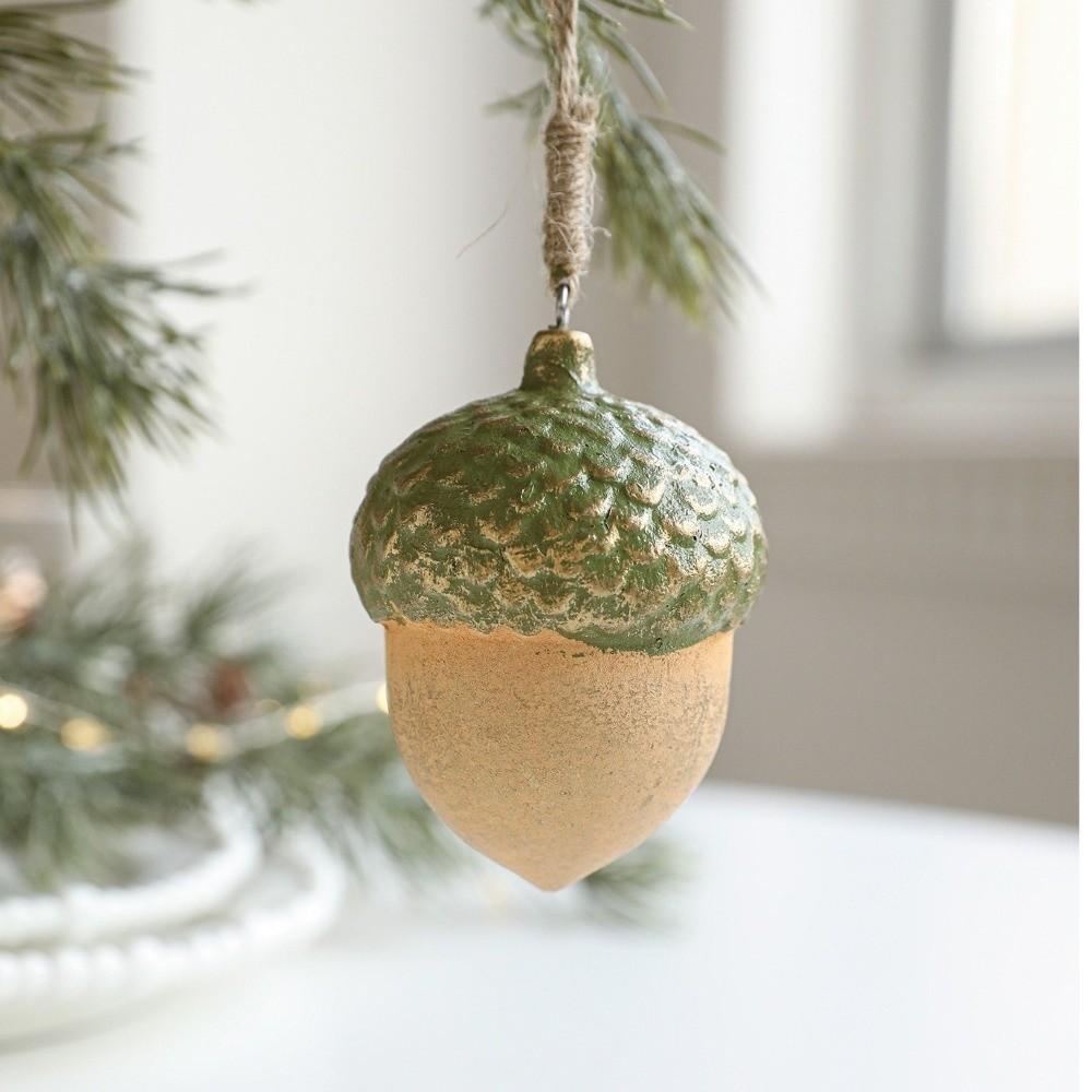 New Wooden Christmas Tree Hanging Ornaments Acorn Hazelnut Colorful Christmas Ornaments Xmas Tree Decorations Home Party Decor