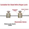 30/50/100pcs Motorcycle Clutch Cable Wire Rope Lock Adjustable Head Fitting 8x9mm For Motorcycle Repair Quick Fixes