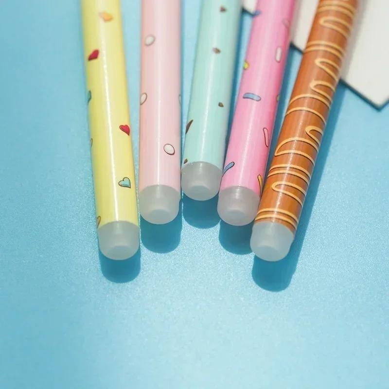 Creative Gel Pen Set Kawaii Stationery Doughnut Polar Bear Erasable Pens New Back To School Students Cute Gift Writing Supplies
