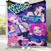 K-Pop Demon Hunters Golden Saja Boys Flannel Blanket,Ultra Soft Warm Plush Throw for Home Bedroom Bed Sofa Cover Office Picnic