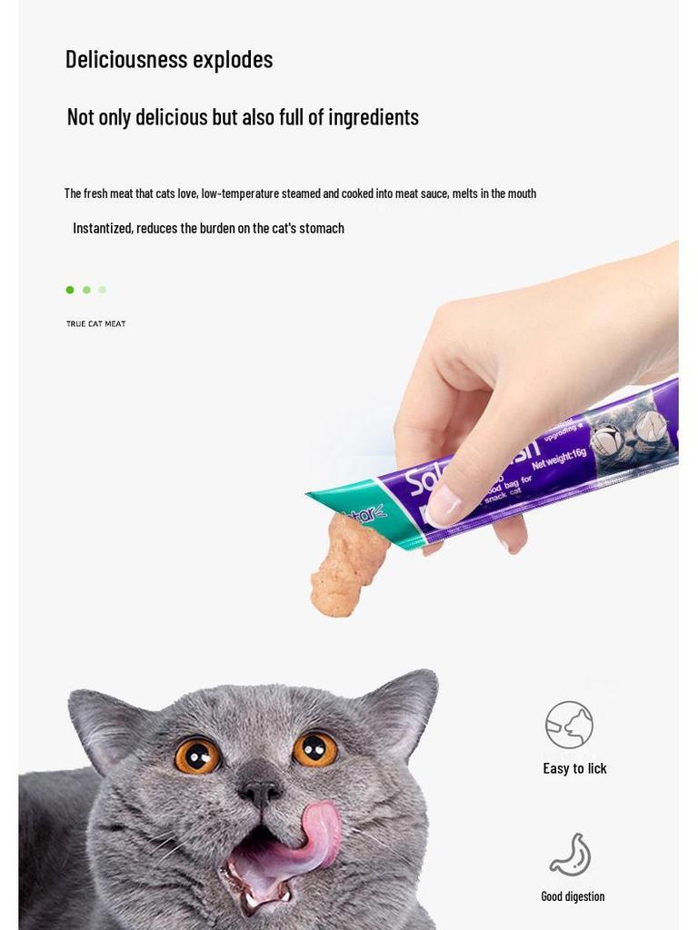 Cat Snack Kitten Nutrition: Wet Food Pouch for Weight Gain