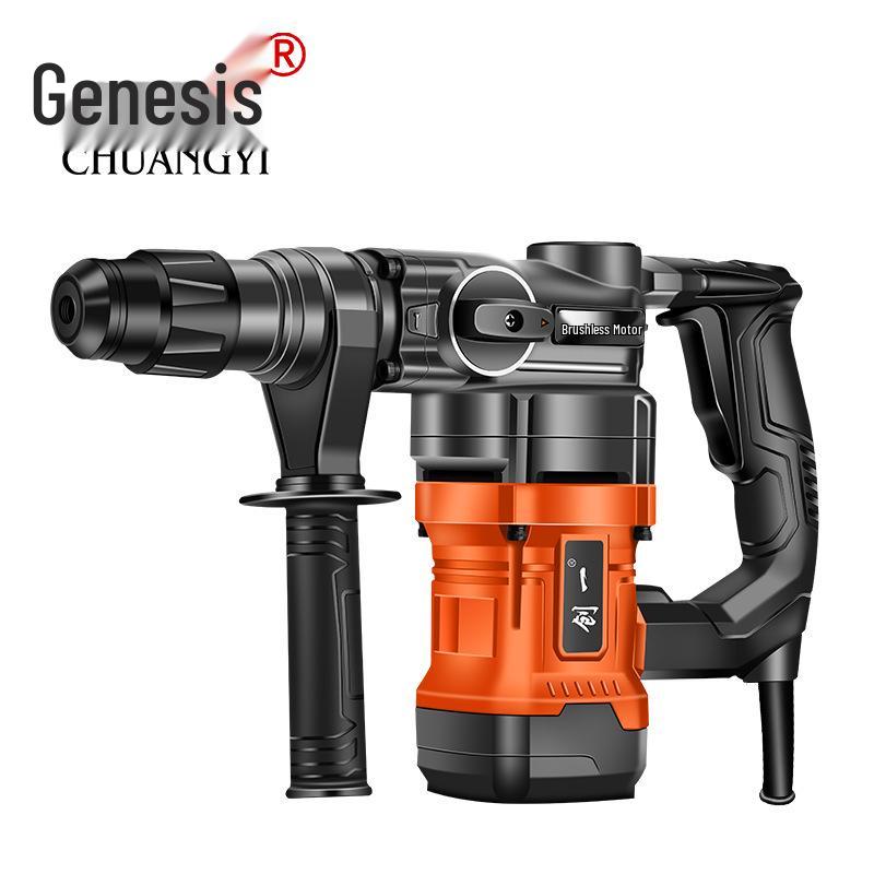 Chuangyi Multi-Functional Electric Hammer & Drill: Dual-use High-Power Concrete Impact Tool for Household and Industrial Use.