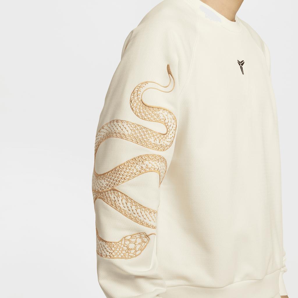 Nike SS25 Rok Hada Kobe Kolekce Limitovaná Edice Módní Univerzální Pohodlná Mikina s Kulatým Výstřihem Pánská mikina Bílá HQ4698-133