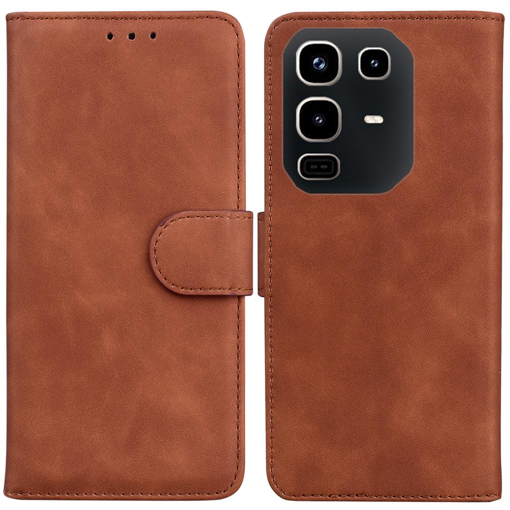 For Infinix Note 50 4G/Note 50 Pro 4G Case Solid Color Leather Wallet Phone Cover