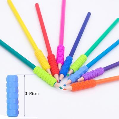 Aide Ergonomique à l'Écriture Porte-Crayon Grip Silicone Souple Manchon pour Stylo Réduisant le Stress Salles de Classe