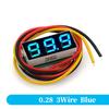 Javino DC 0-100V LED Digital Voltmeter 0.28" 0.36" Red Green Blue Voltage Detector for Car 12V Mobile Power