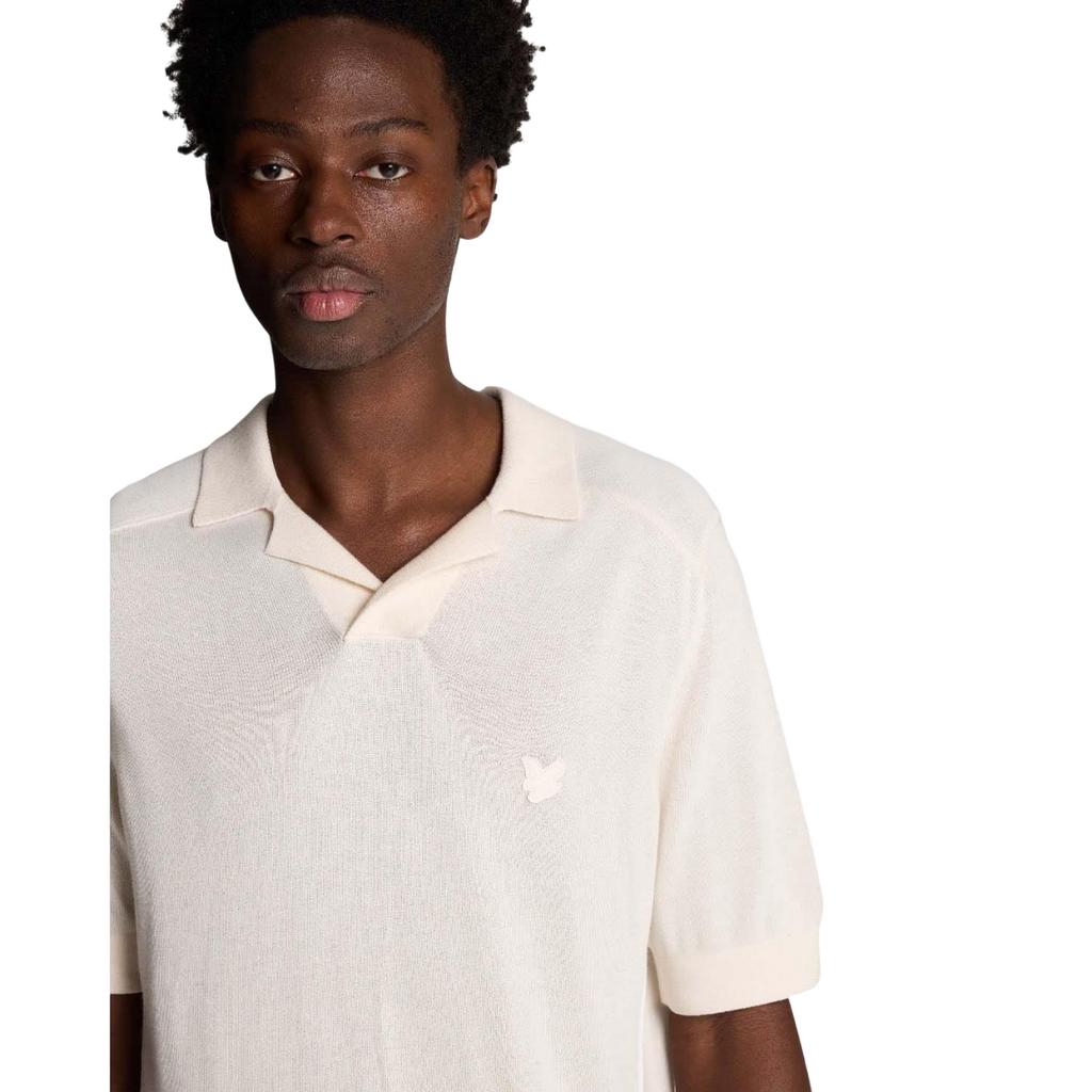 Lyle & Scott Mens Tipped Knitted Seamed Polo Shirt
