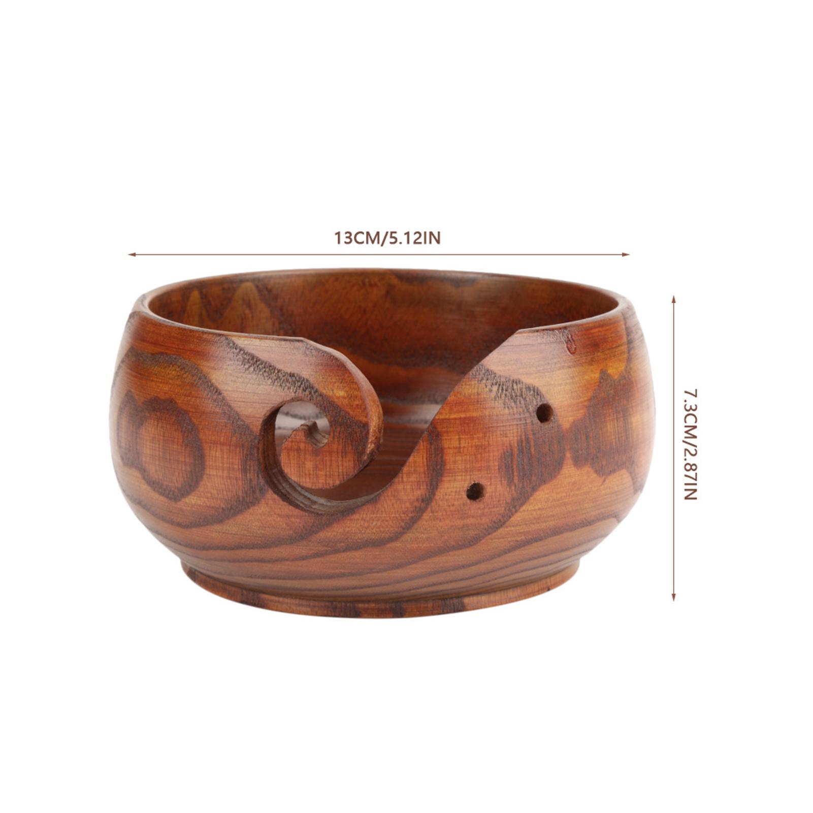 Деревянная чаша для пряжи Организатор для вязания крючком Держатель для хранения Нескользящий Экологически чистый Новый Ручная работа DIY Для мотков пряжи для вязания крючком 3700₽