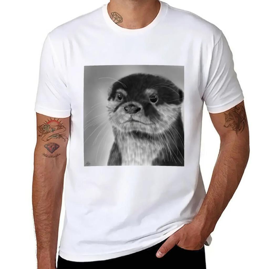 Otterly Handsome T-Shirt anime vintage quick-drying heavy weight t shirts for men
