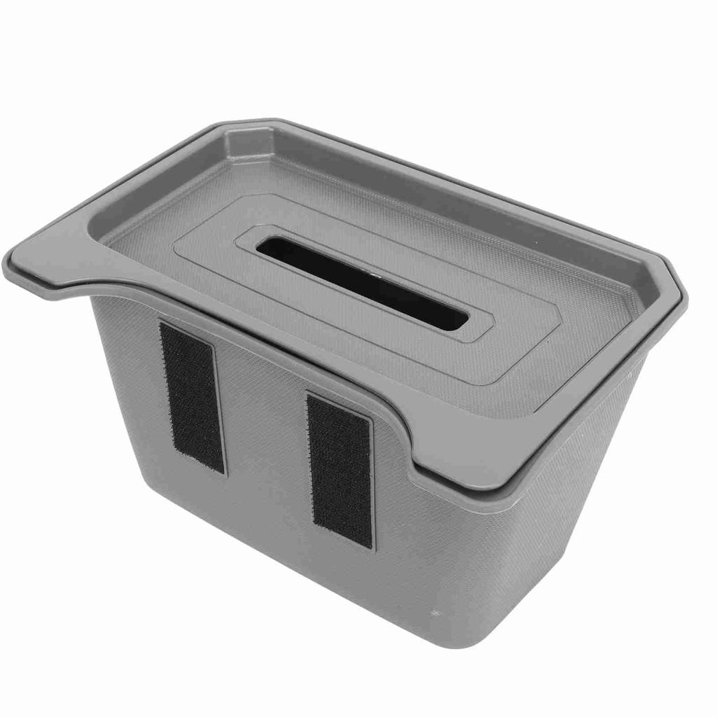 Car Rear Storage Box Large Capacity Slip Resistant Row Seat Organizer Container Replacement For Tesla Model Y Grey