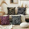 Moderne Zebrastreifen Rosa Coole Kissenhülle Kissenbezug Doppelseitiger Druck Sofakissen Schlafzimmer Nachttisch-Kissenbezug