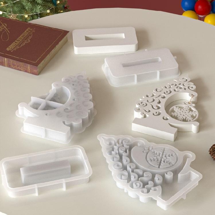 Christmas Tree Resin Mould With Snowflake Silicone Mould For Creating Unique Holiday Ornaments