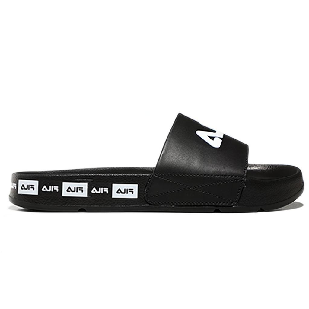 FILA Cozy Lightweight Thick Sole Unisex Black Korean Version Slippers 1SM01591D_001