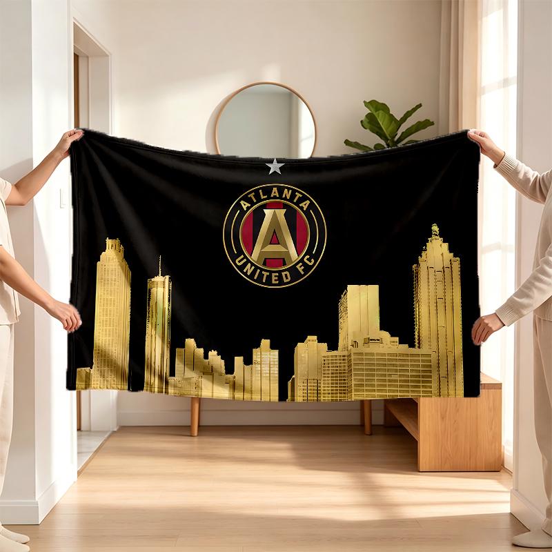 Atlanta United (1) Flannel blanket a soft accent for the bedroom and living room and a cozy home gift