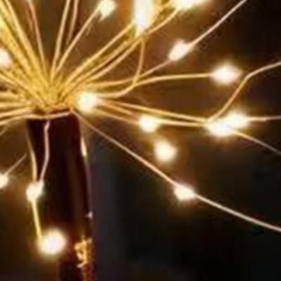 Mini Table Starburst Light Battery Operated Christmas LED Firework Light Mini Table Firework Light for Christmas Decor