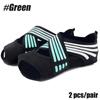 1 Set of Two Professional Yoga Socks Toeless Non-Slip Grips for Pilates Pure Barre Ballet Dance Barefoot Workout Socks Shoes Wo Practical Use