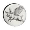 Flying Pig Spare Tire Cover Waterproof Polyester Wheel Protector for RV Car Truck SUV