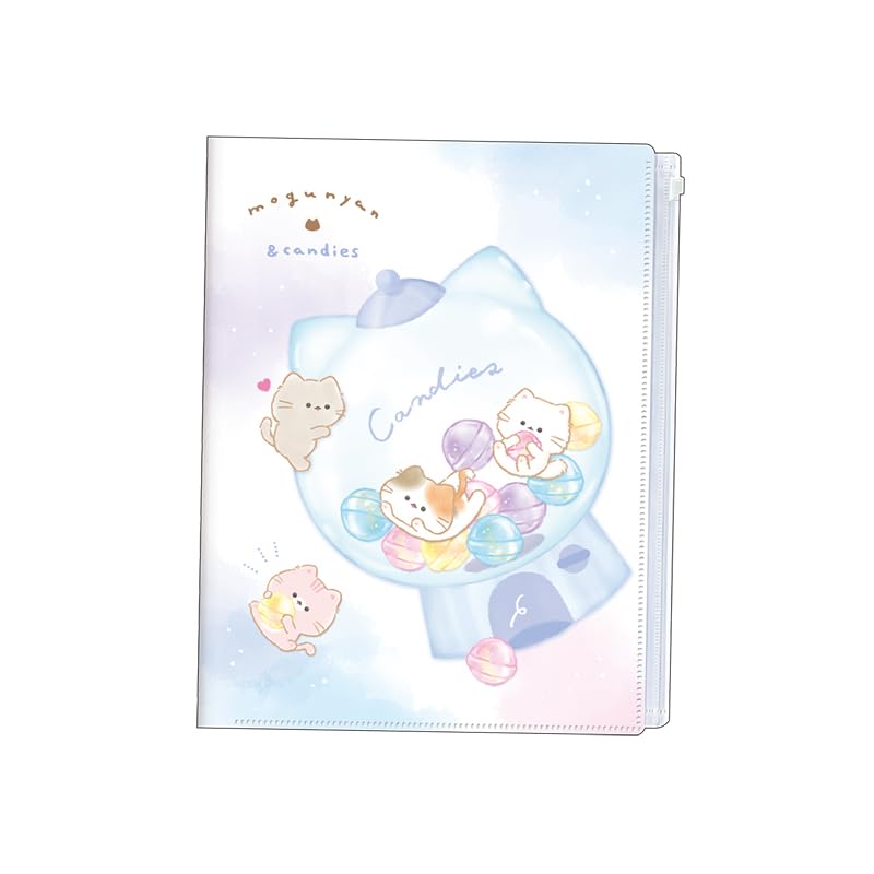 

Kamio Japan Clear Zippered Mogunyan 229681 File, 6-Piece File, Candy,