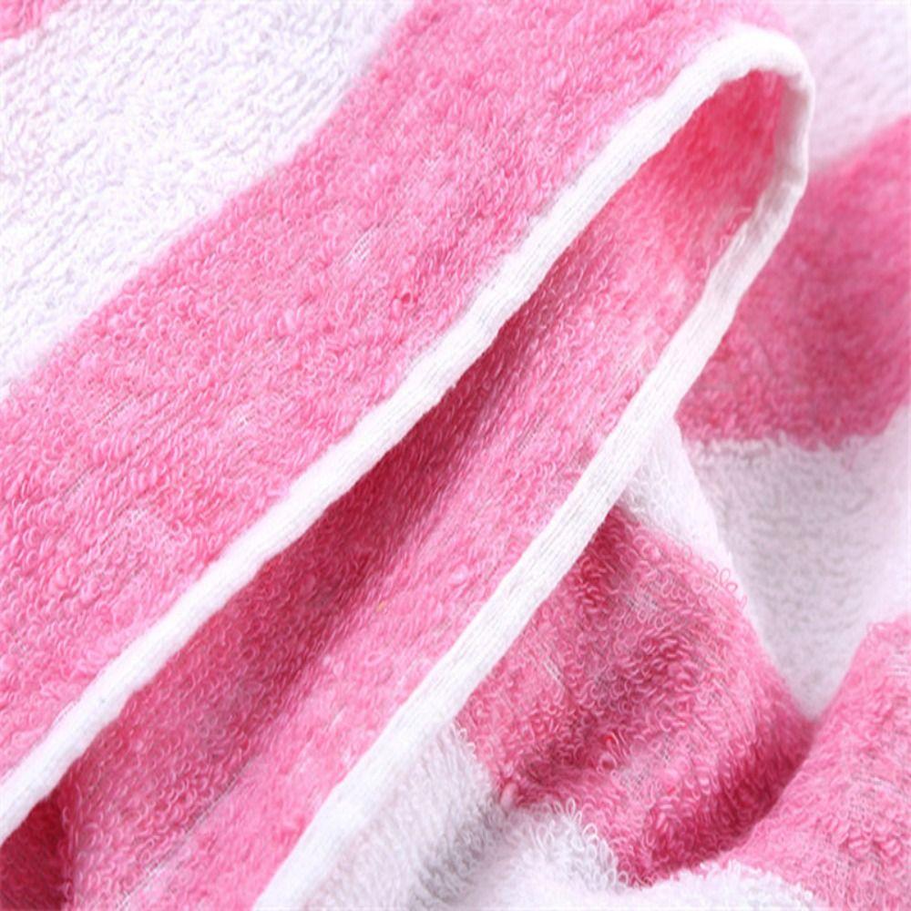 Striped Gym Towel Cotton Beach Towel Camping Sports Bath Towel