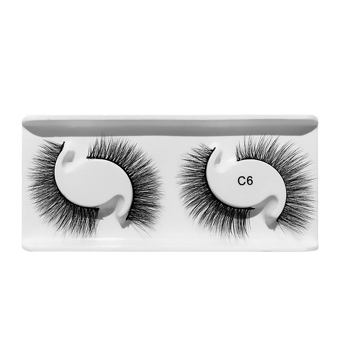 3D Natural Curl Two Pairs Of Japanese False Eyelashes Simulation Thick Grafted Eyelashes