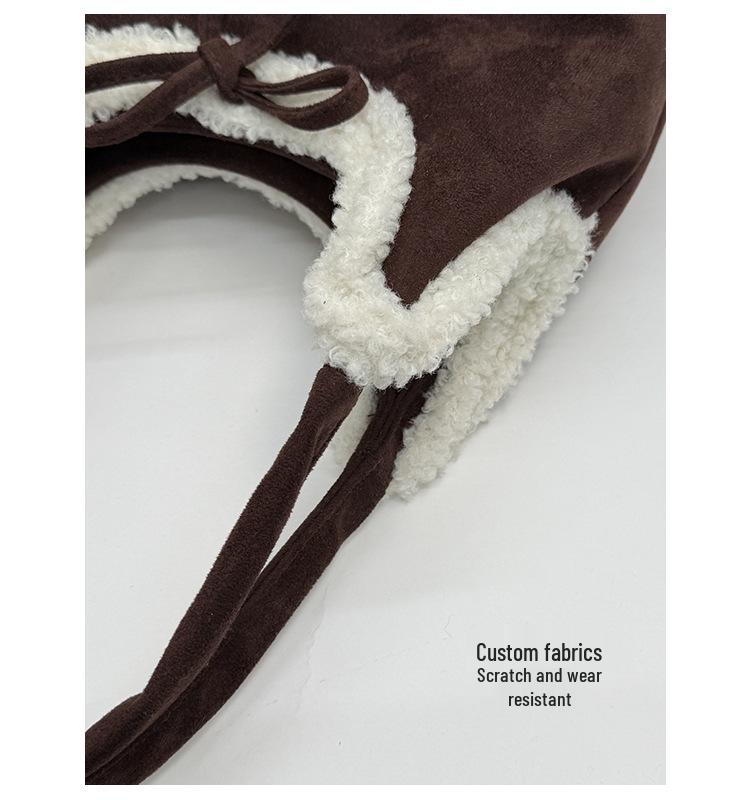 Korean-Style Plush Suede Shoulder Bag for Women - 2025 Fashion