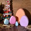 5 Cavity Easter Silicone Mold Heat Resistant Flexible Egg Candle Mold DIY Crafts Non-Stick Epoxy Resin Mold Home Decoration