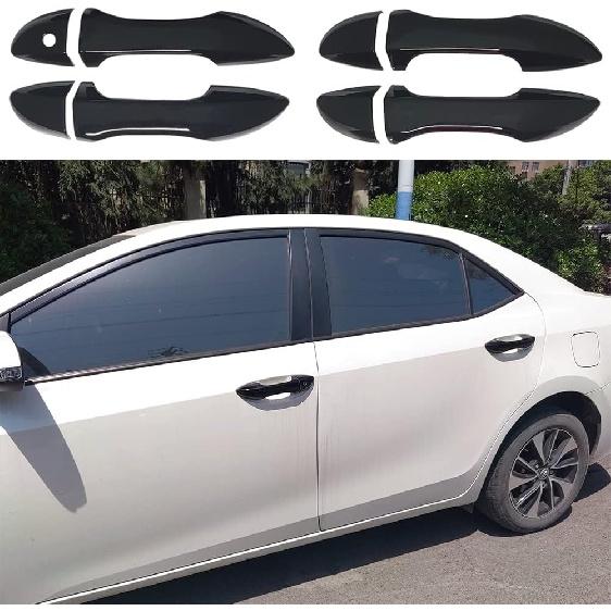Glossy Black Exterior Side Mirror Cover Door Rear View Mirror Caps Trim Accessories for Toyota Corolla 2014-2018, Camry 2013-2017, CHR 2018-, Venza