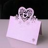 50Pcs Heart Shape Table Number Cards Wedding Table Number Card For Table Setting Wine Glass Christmas Wedding Decoration