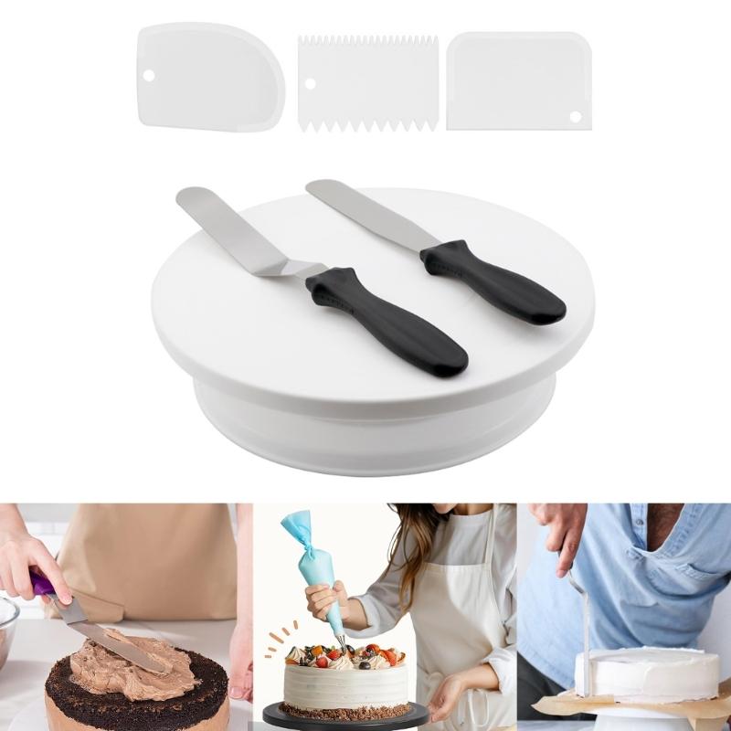 Revolving Cake Stand Professional Turntable for Cupcakes Pastries Decorations Home Baking Tool Kitchen Baking Equipment