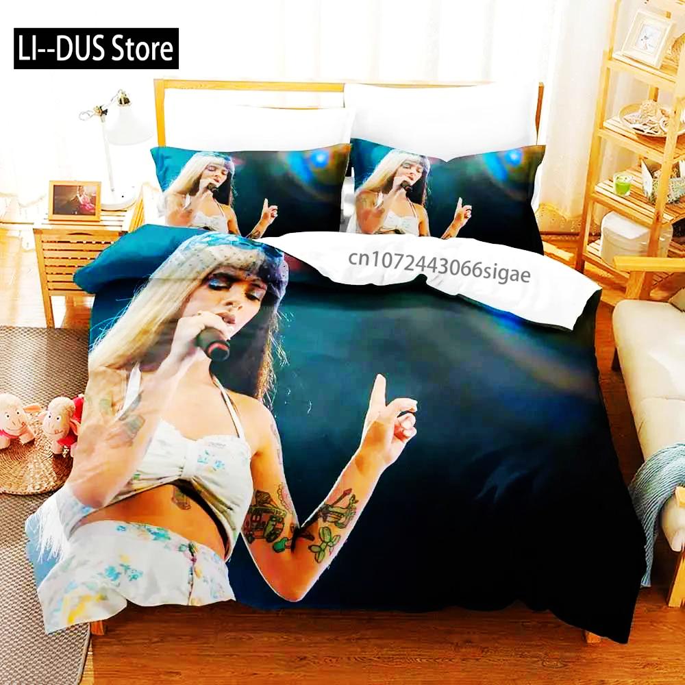 2024 Sexy Singer Bedding Set Twin Single Queen King Size Bedclothes Aldult Bed Linen For Boys Bedroom Duvet Cover Bed Set