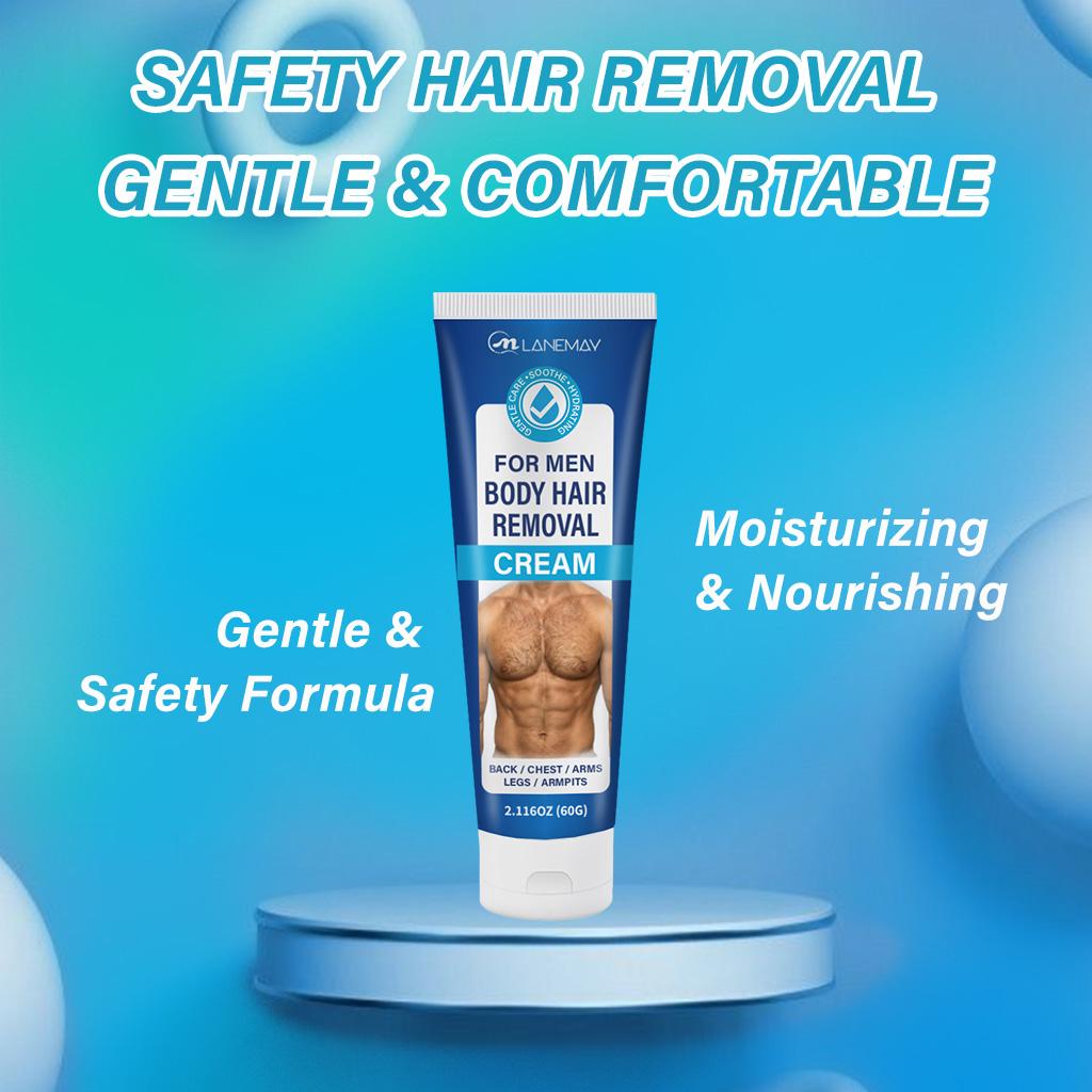For Men Body Hair Removal Cream-Fast Results In 8 Minutes-Safe, Reliable And Effective-Suitable For All Skin Types, 60g