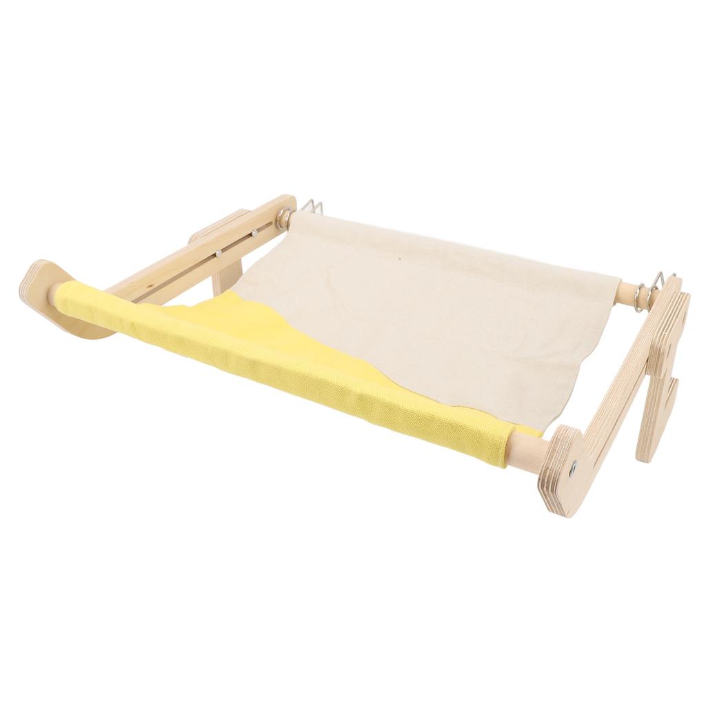 Cat Window Perch Wooden Hanging Window Cat Hammock Sturdy Frame Cat Sleeping Bed Seat Shelves for